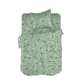 КПБ в детскую кроватку перкаль Wenge baby<989431 Baby hippo Скидка Акция18>