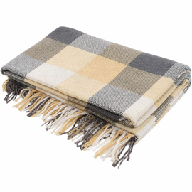 Плед Пикник с бахромой Влади, белый-серый, 9050080<9050080, 140*200, белый-серый-рап. 8, 1.5 спальные>