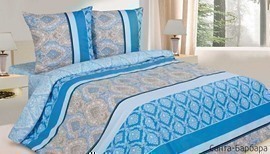 КПБ 1,5сп поплин Поэтика <Санта-Барбара Скидка>