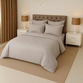 КПБ семейный сатин однотонный Темно-синяя коллекция Реноме 